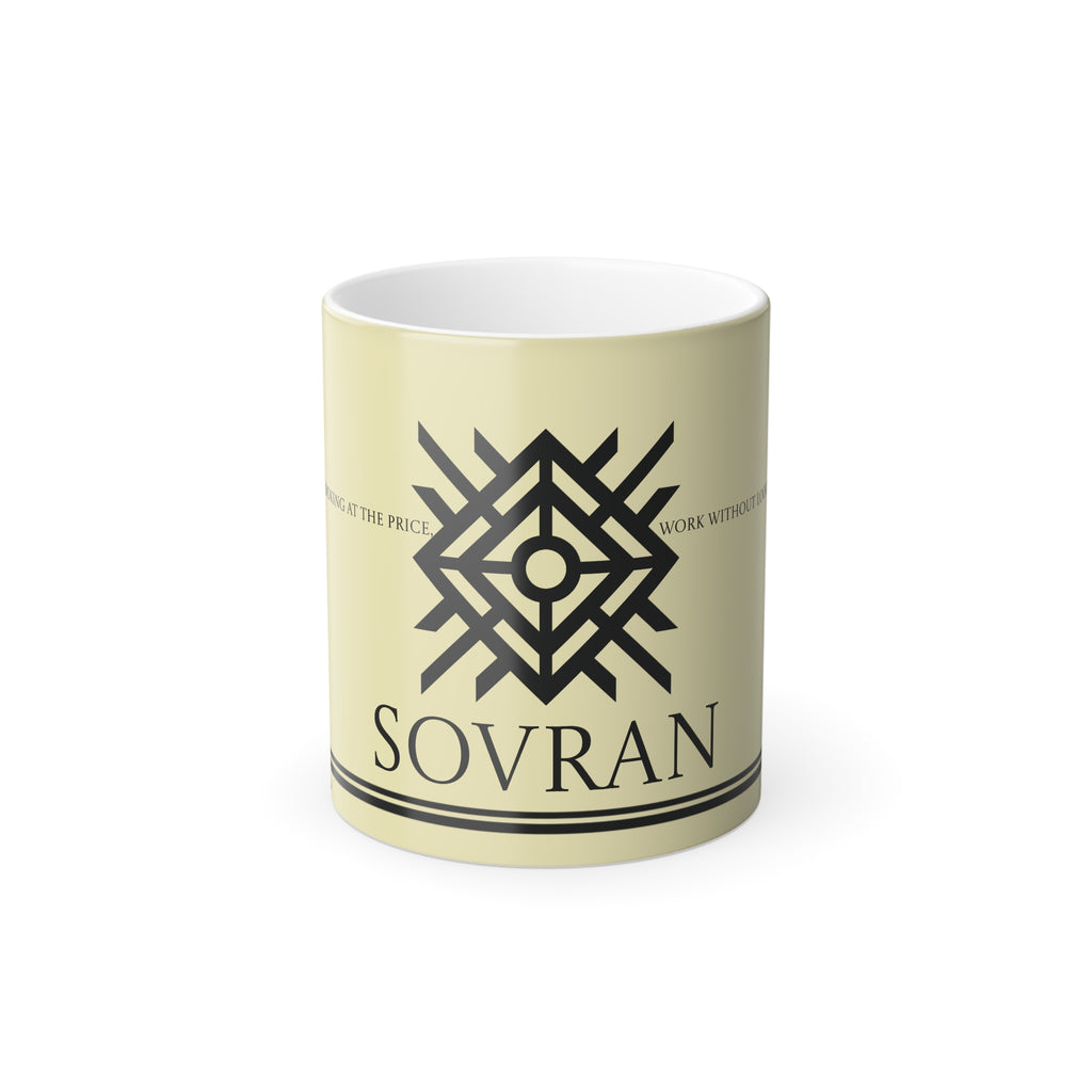 Sovran Logo Color Morphing Mug — 11oz Heat-Reactive Ceramic