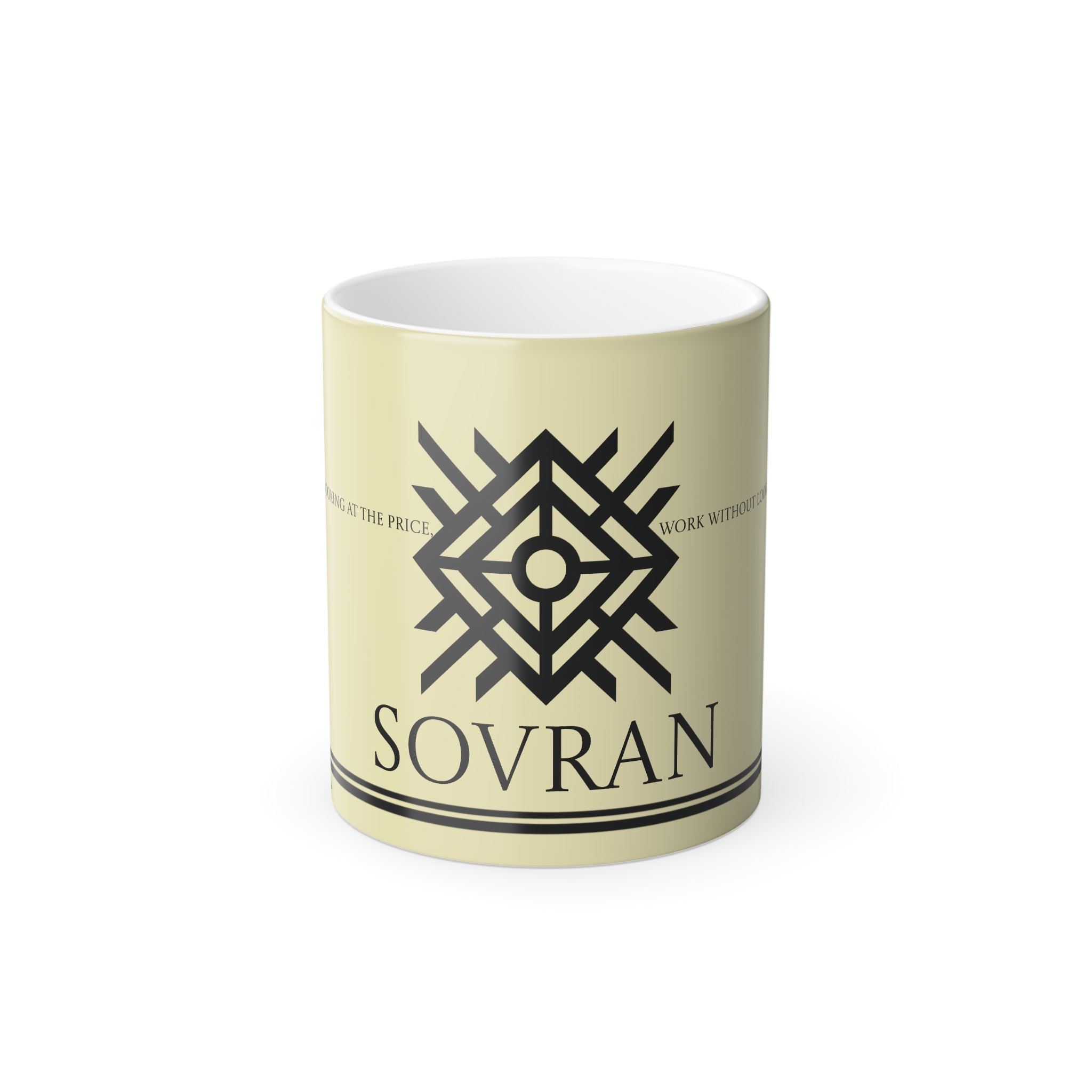 Sovran Logo Color Morphing Mug — 11oz Heat-Reactive Ceramic
