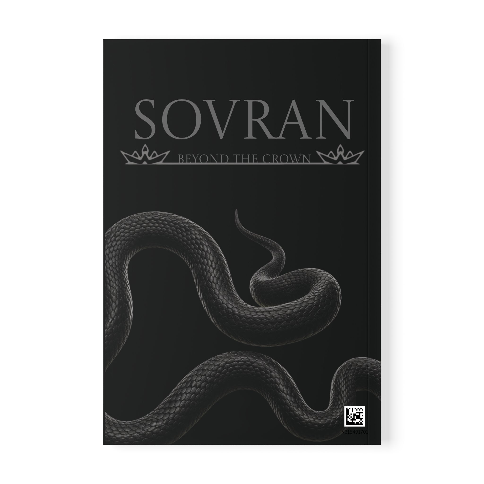 SOVRAN Dark Sigil A5 Notebook - Minimalist Serpent Journal for Focused Planning & Writing