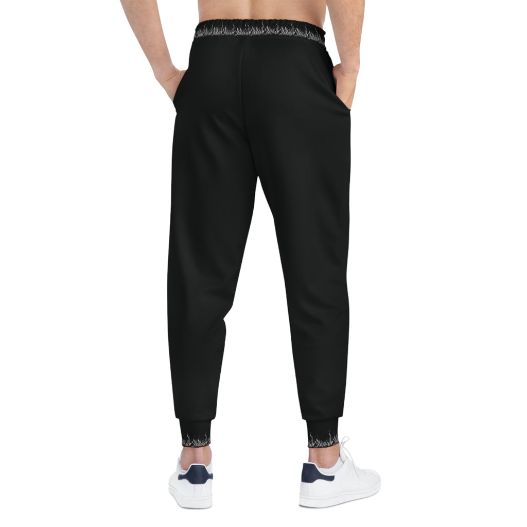 SOVRAN Black Tie-Dye Cuff Athletic Joggers - Comfortable Slim-Fit Sweatpants