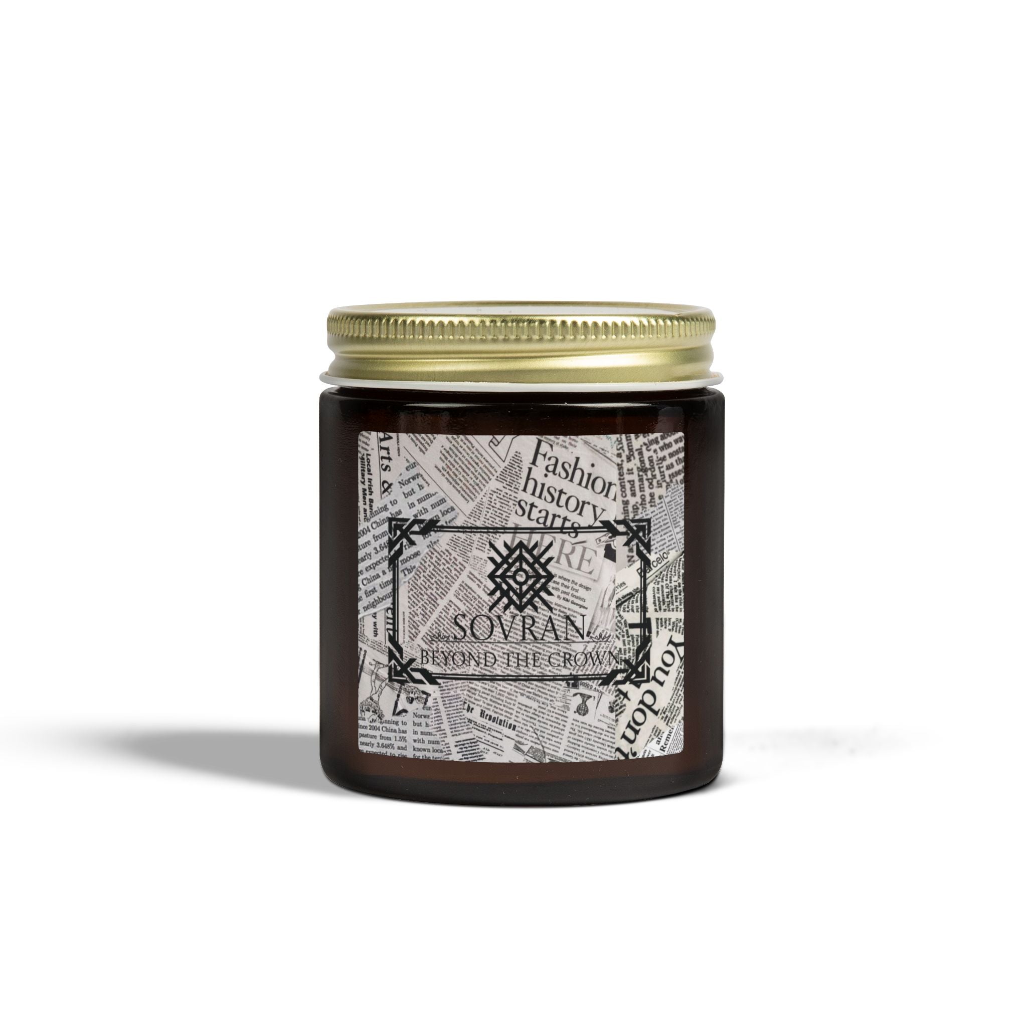 SOVRAN Coconut Apricot Scented Candle (4oz & 9oz) — Hand-Poured Soy Wax Jar
