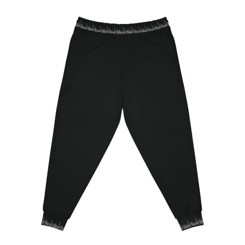 SOVRAN Black Tie-Dye Cuff Athletic Joggers - Comfortable Slim-Fit Sweatpants