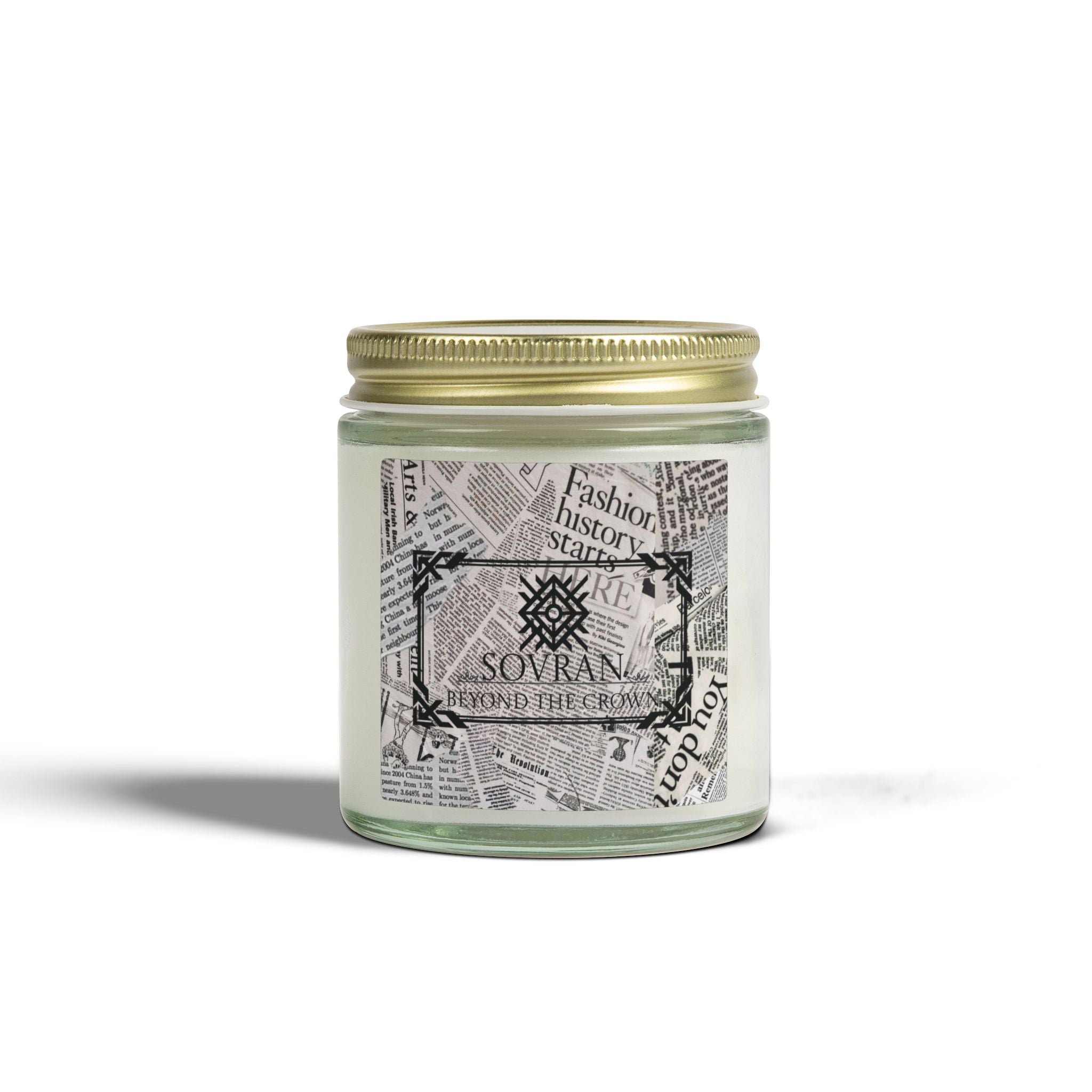 SOVRAN Coconut Apricot Scented Candle (4oz & 9oz) — Hand-Poured Soy Wax Jar